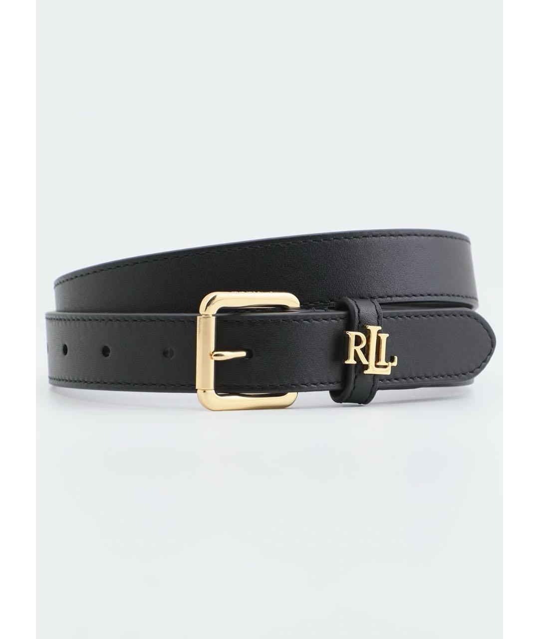 POLO RALPH LAUREN Черный кожаный ремень, фото 3
