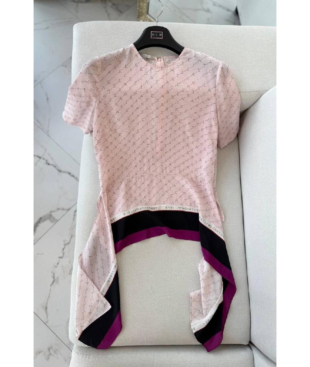 STELLA MCCARTNEY Розовая шелковая блузы, фото 3