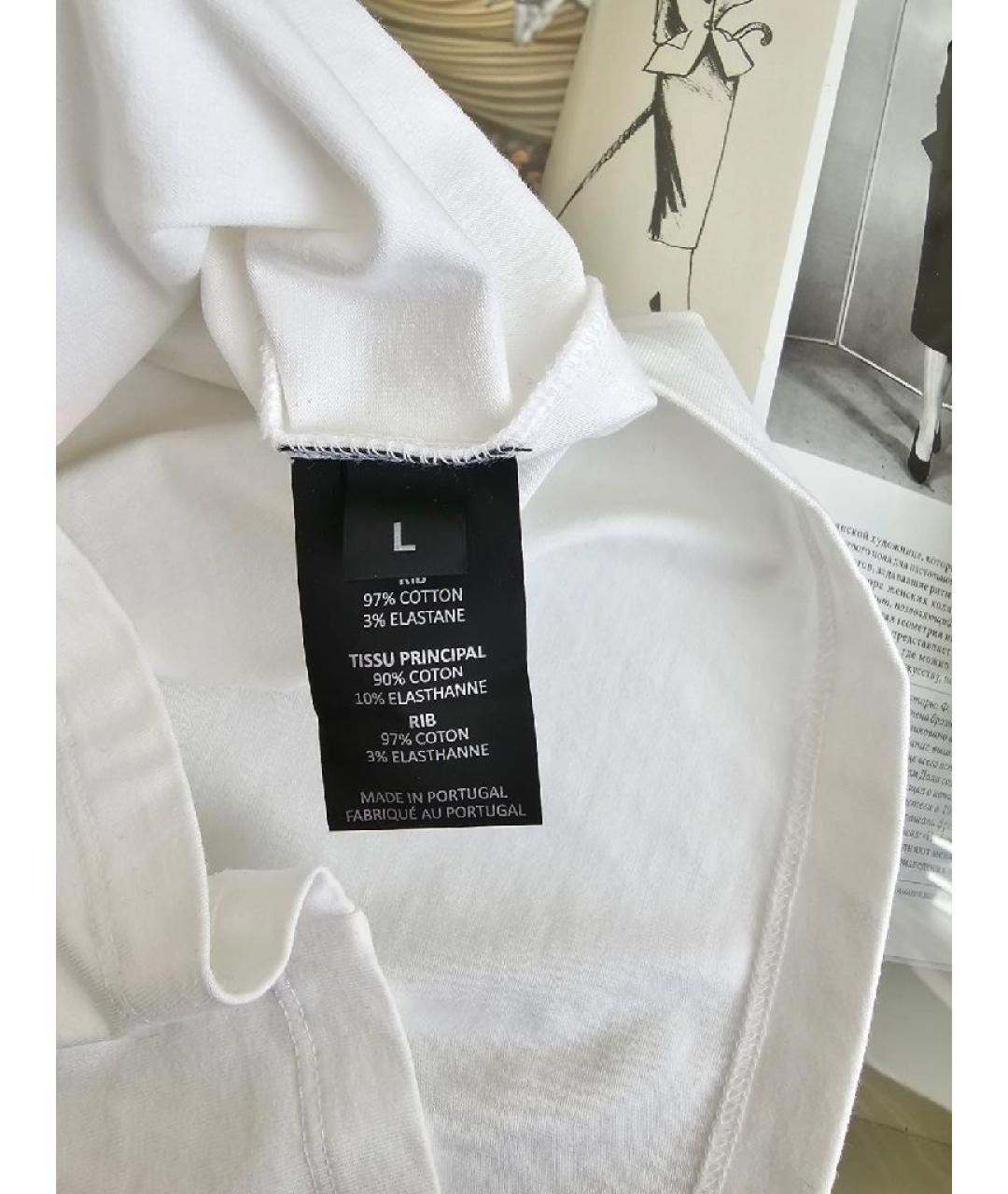 VETEMENTS Белая хлопковая футболка, фото 9