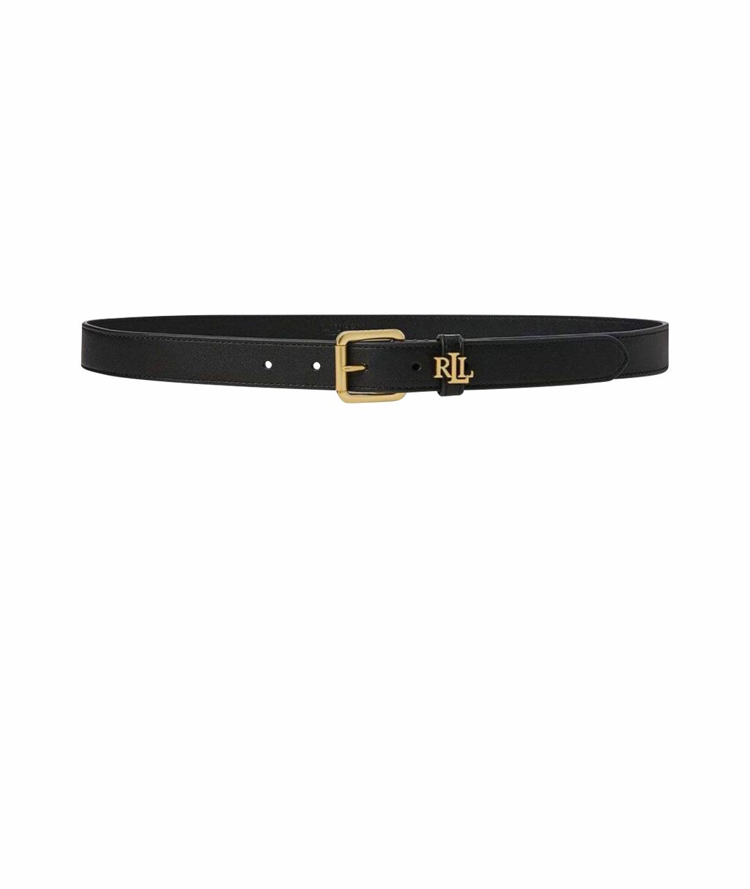POLO RALPH LAUREN Черный кожаный ремень, фото 1