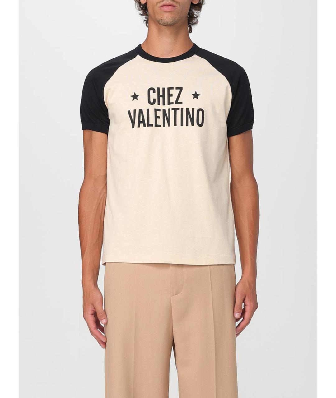 VALENTINO Бежевая футболка, фото 2