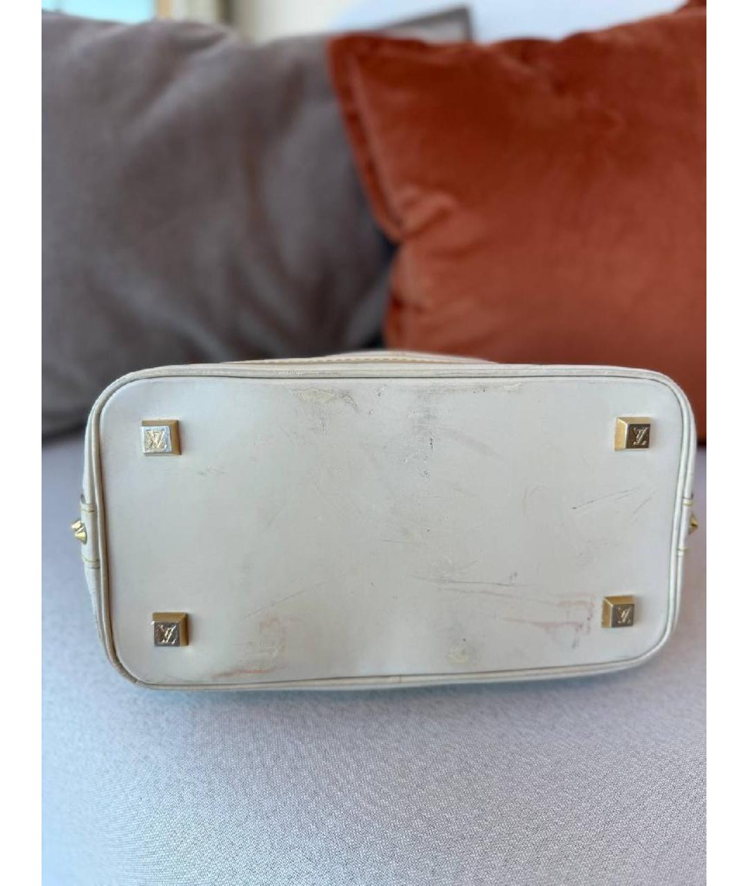 LOUIS VUITTON Белая сумка с короткими ручками, фото 5