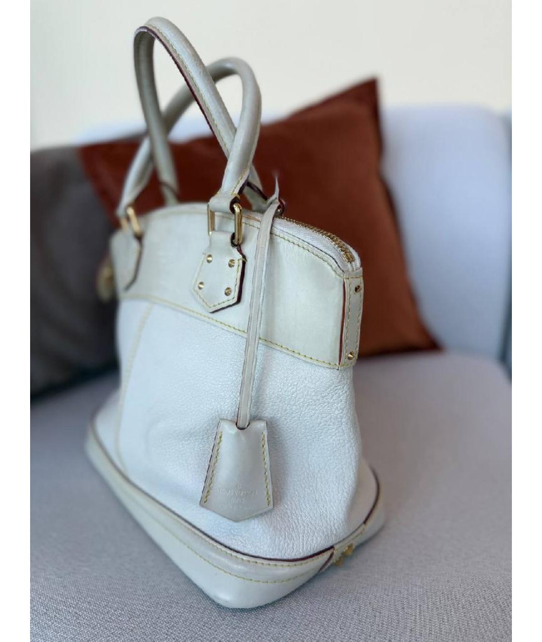 LOUIS VUITTON Белая сумка с короткими ручками, фото 3