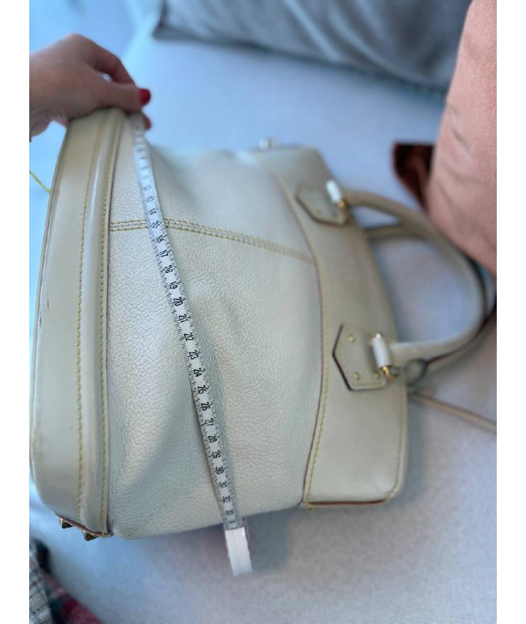 LOUIS VUITTON Белая сумка с короткими ручками, фото 7
