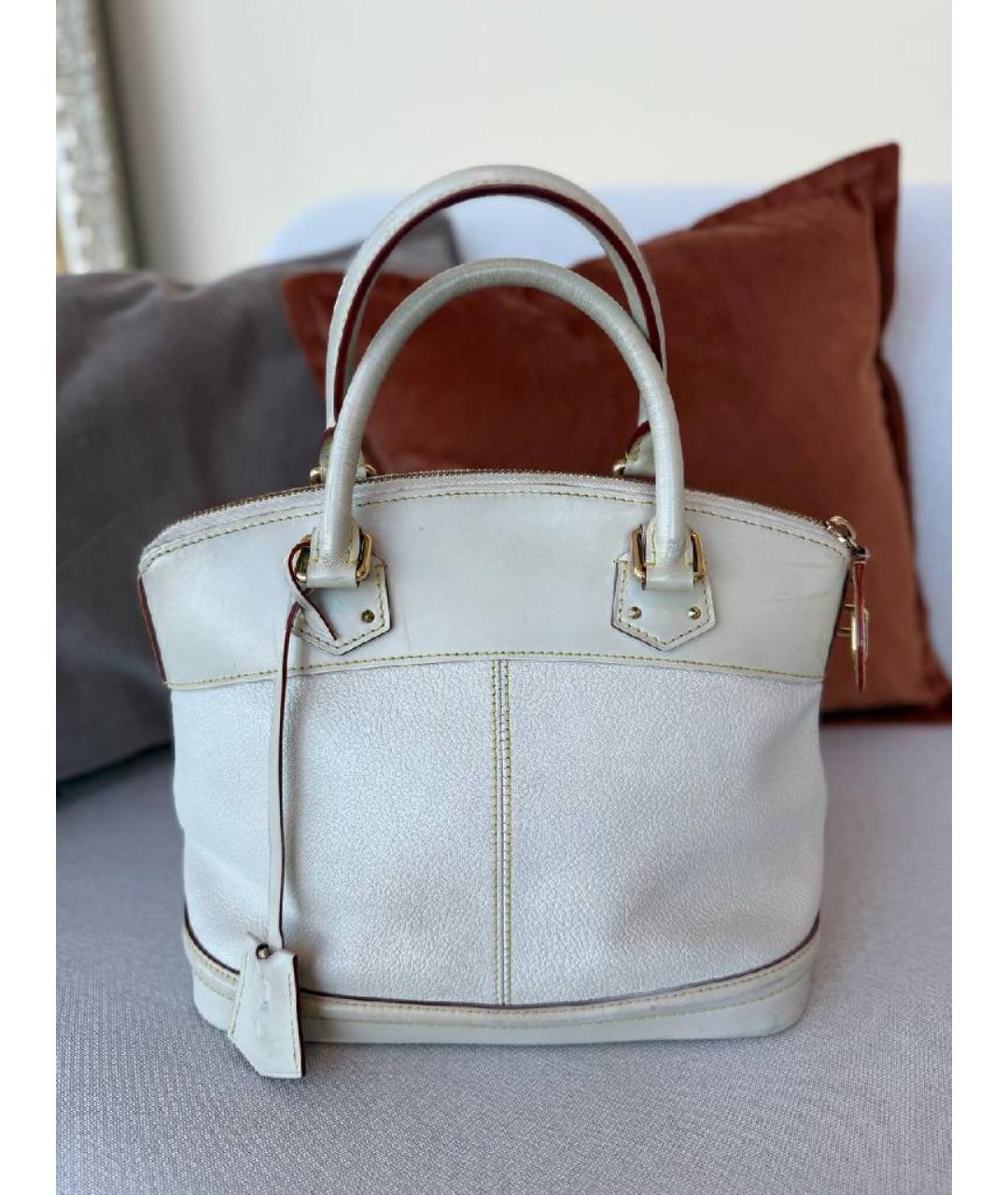 LOUIS VUITTON Белая сумка с короткими ручками, фото 10