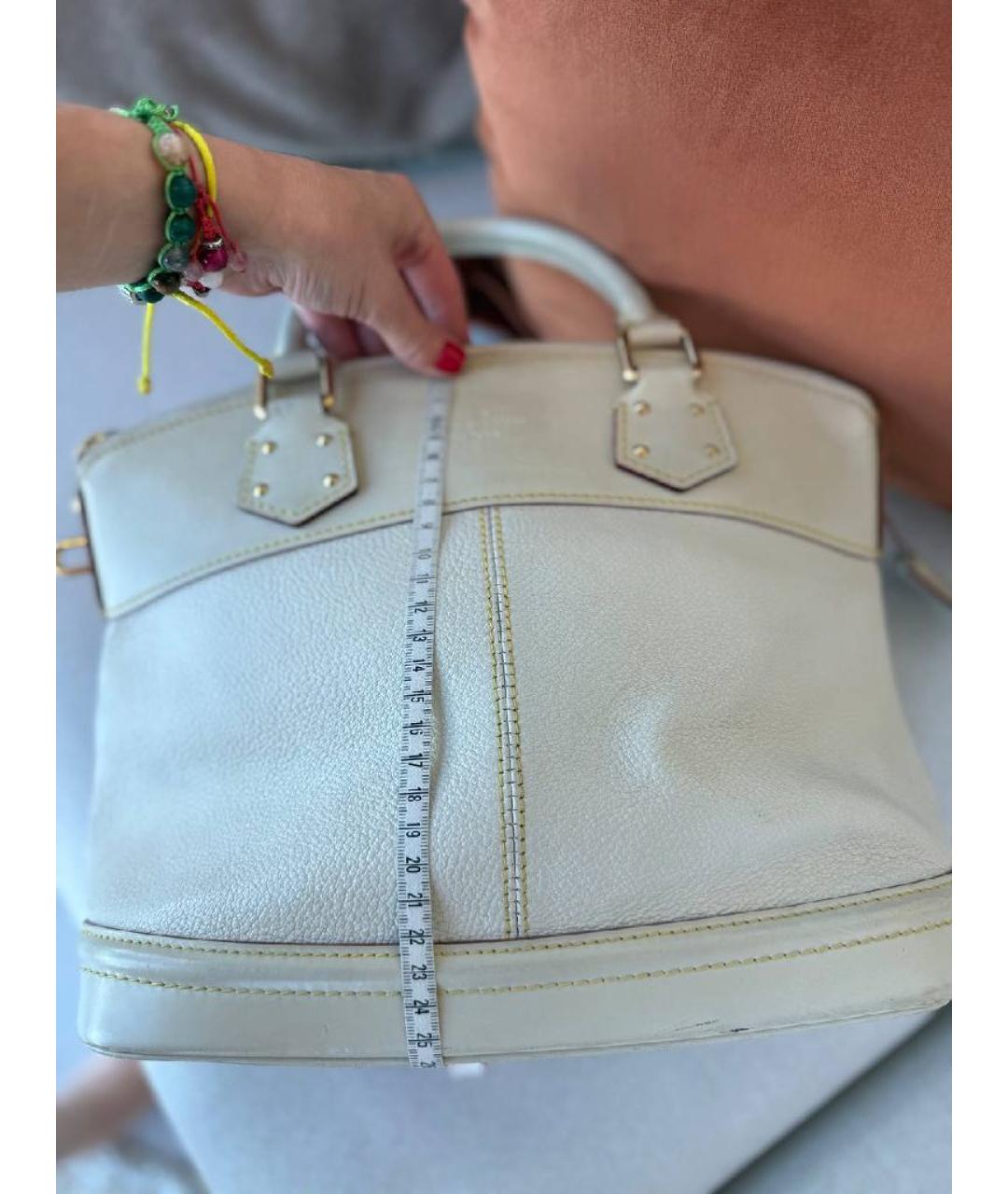 LOUIS VUITTON Белая сумка с короткими ручками, фото 8