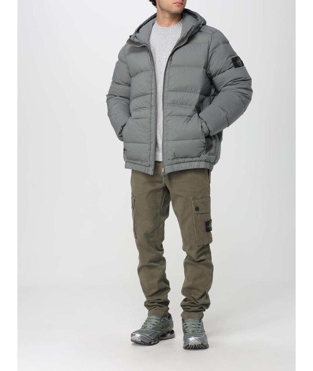 STONE ISLAND Серый джемпер / свитер, фото 3