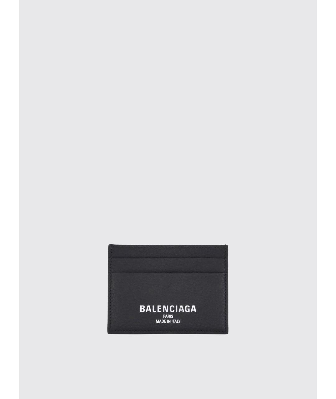 BALENCIAGA Черный кожаный кардхолдер, фото 3