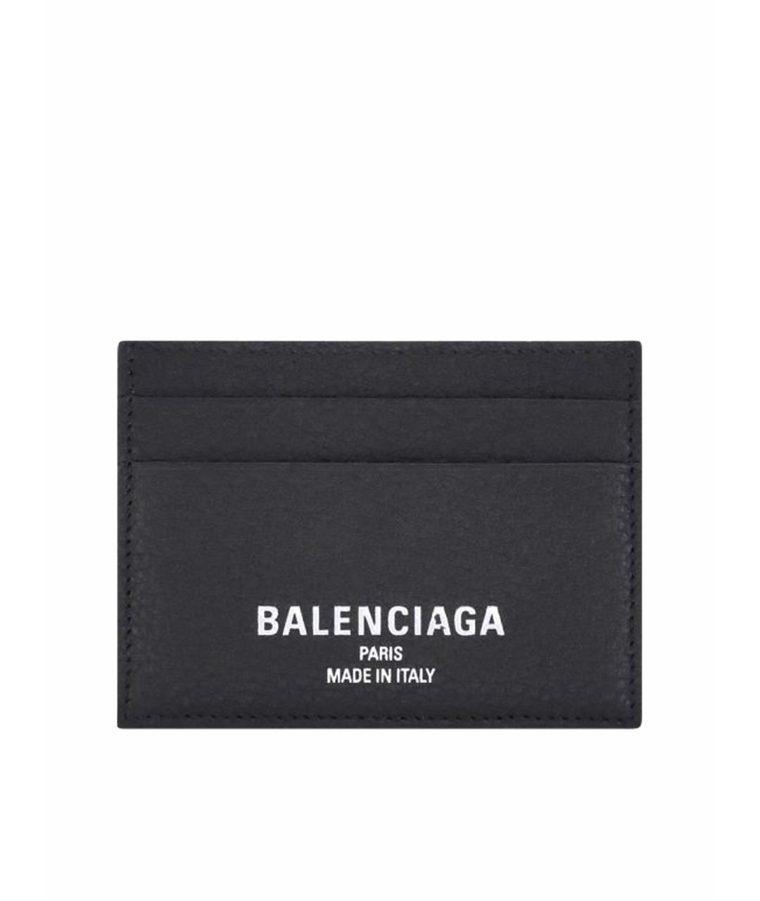 BALENCIAGA Черный кожаный кардхолдер, фото 1