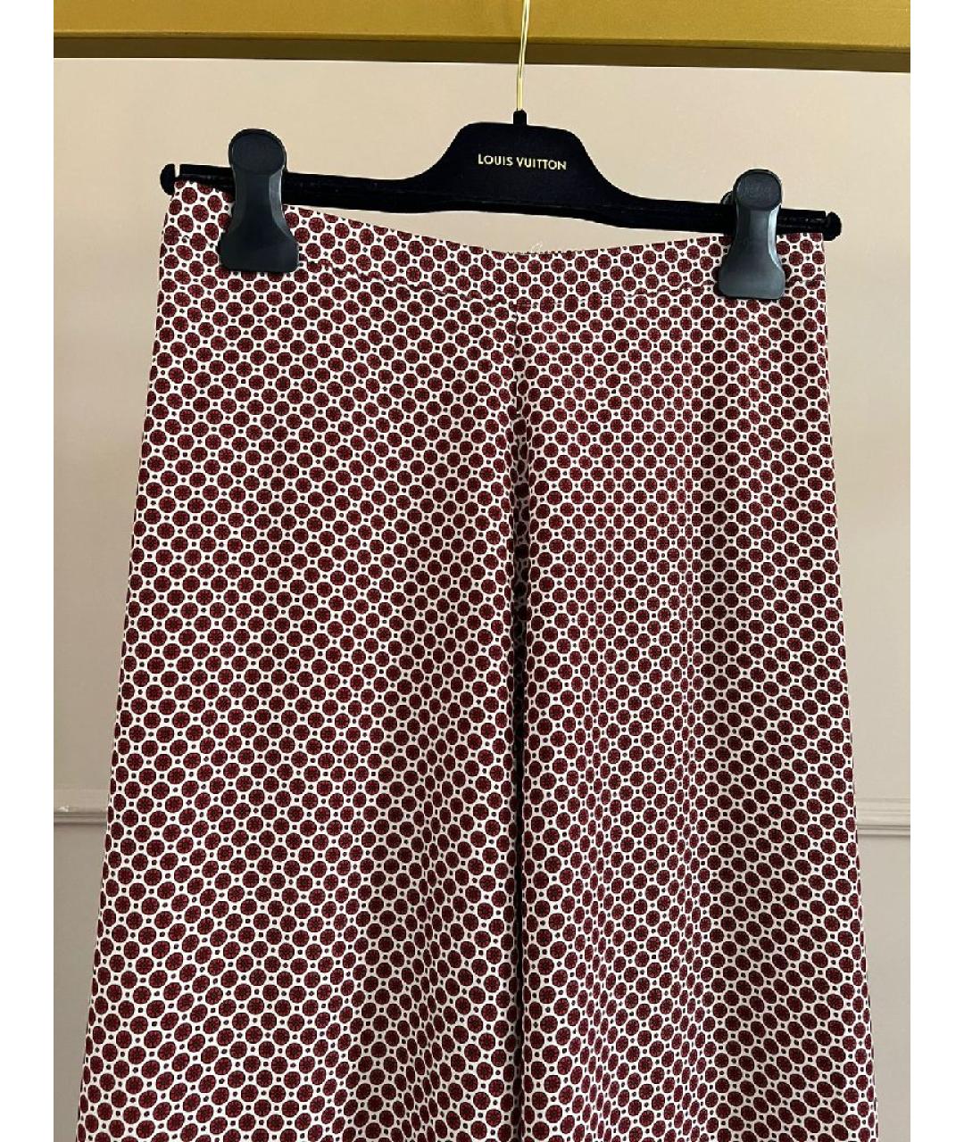 STELLA MCCARTNEY Бордовые шелковые брюки широкие, фото 3