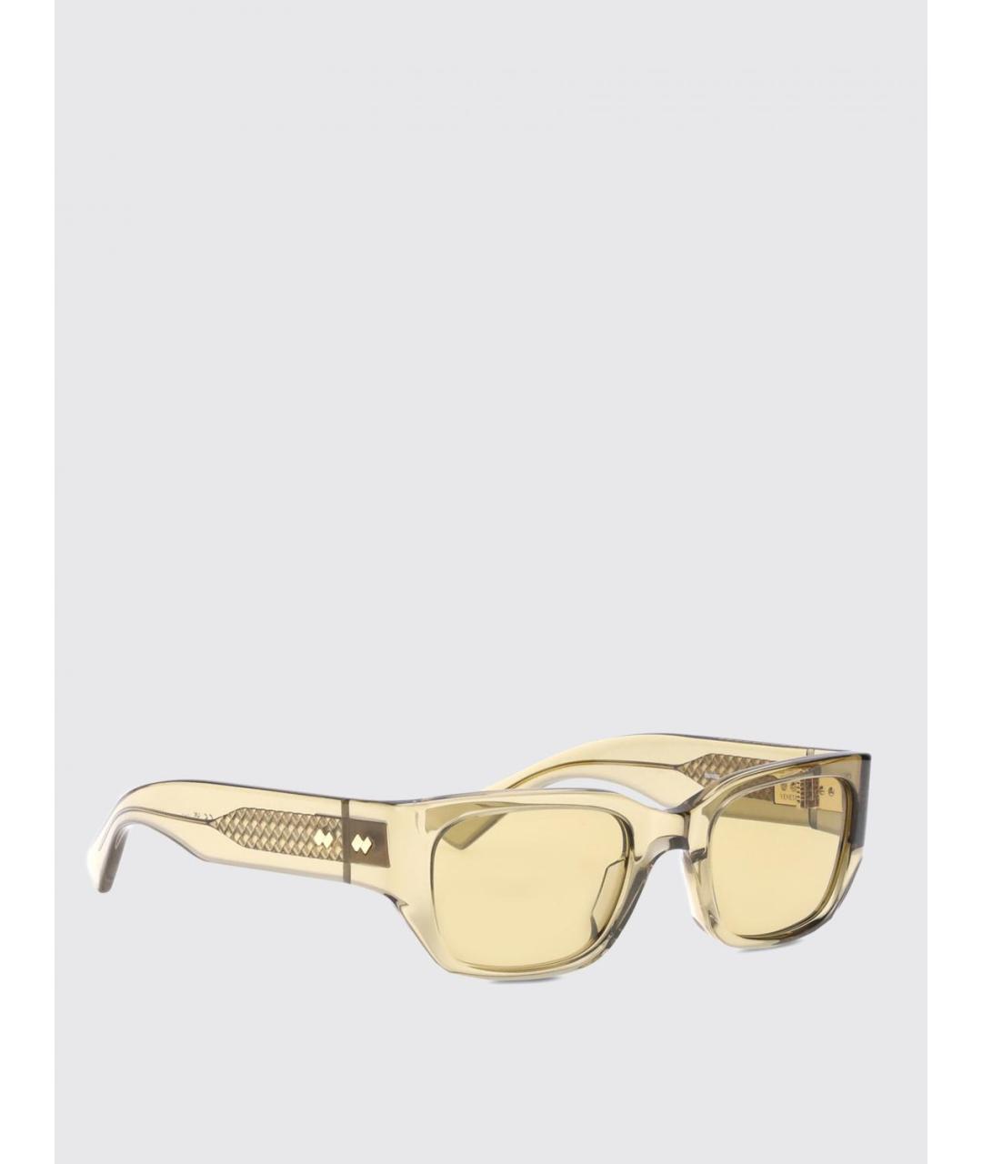 BOTTEGA VENETA Желтые солнцезащитные очки, фото 4