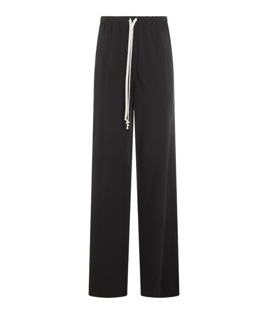 RICK OWENS Черные прямые брюки, фото 1