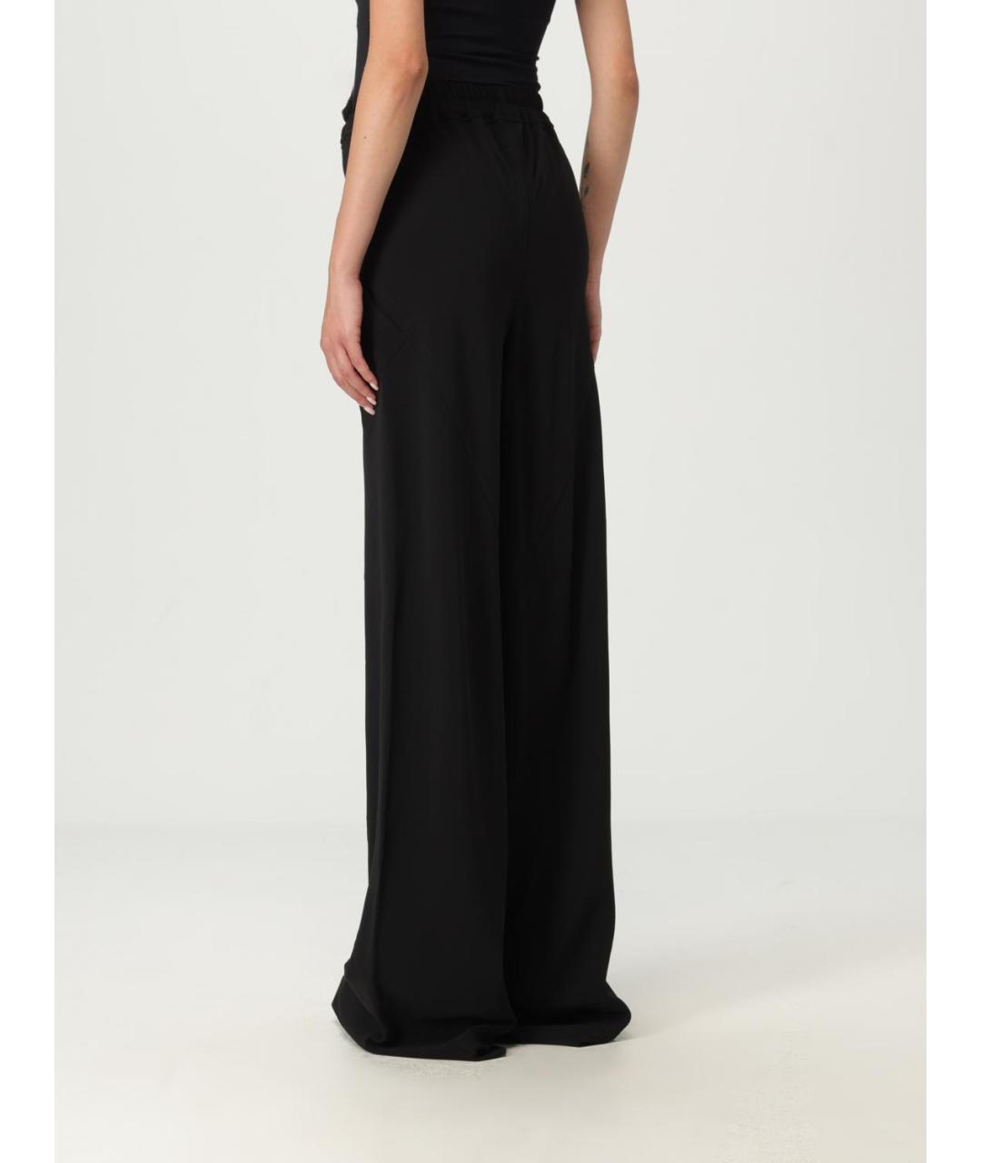 RICK OWENS Черные прямые брюки, фото 4