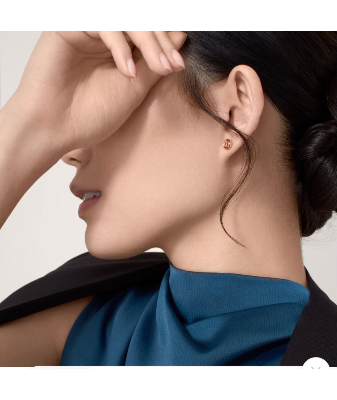 CARTIER Золотые серьги из розового золота, фото 4