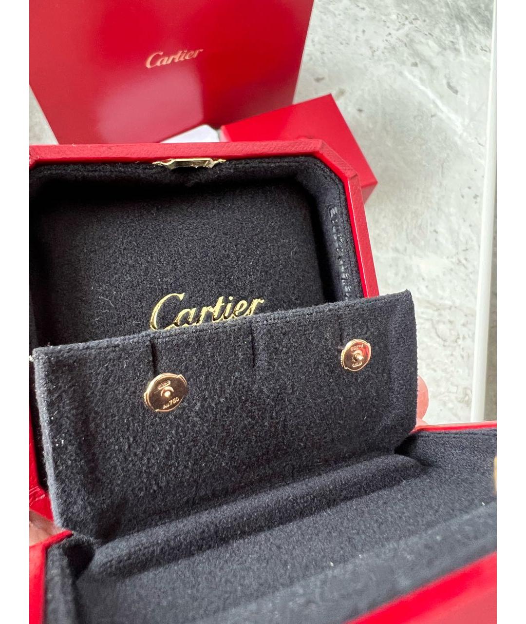 CARTIER Золотые серьги из розового золота, фото 3