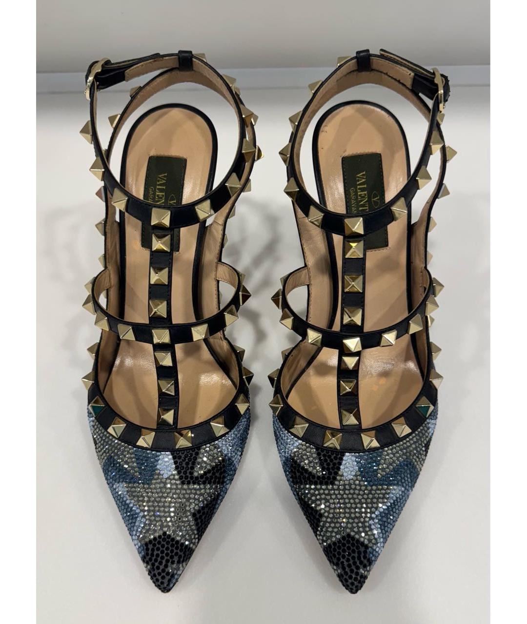 VALENTINO Синие кожаные туфли, фото 2