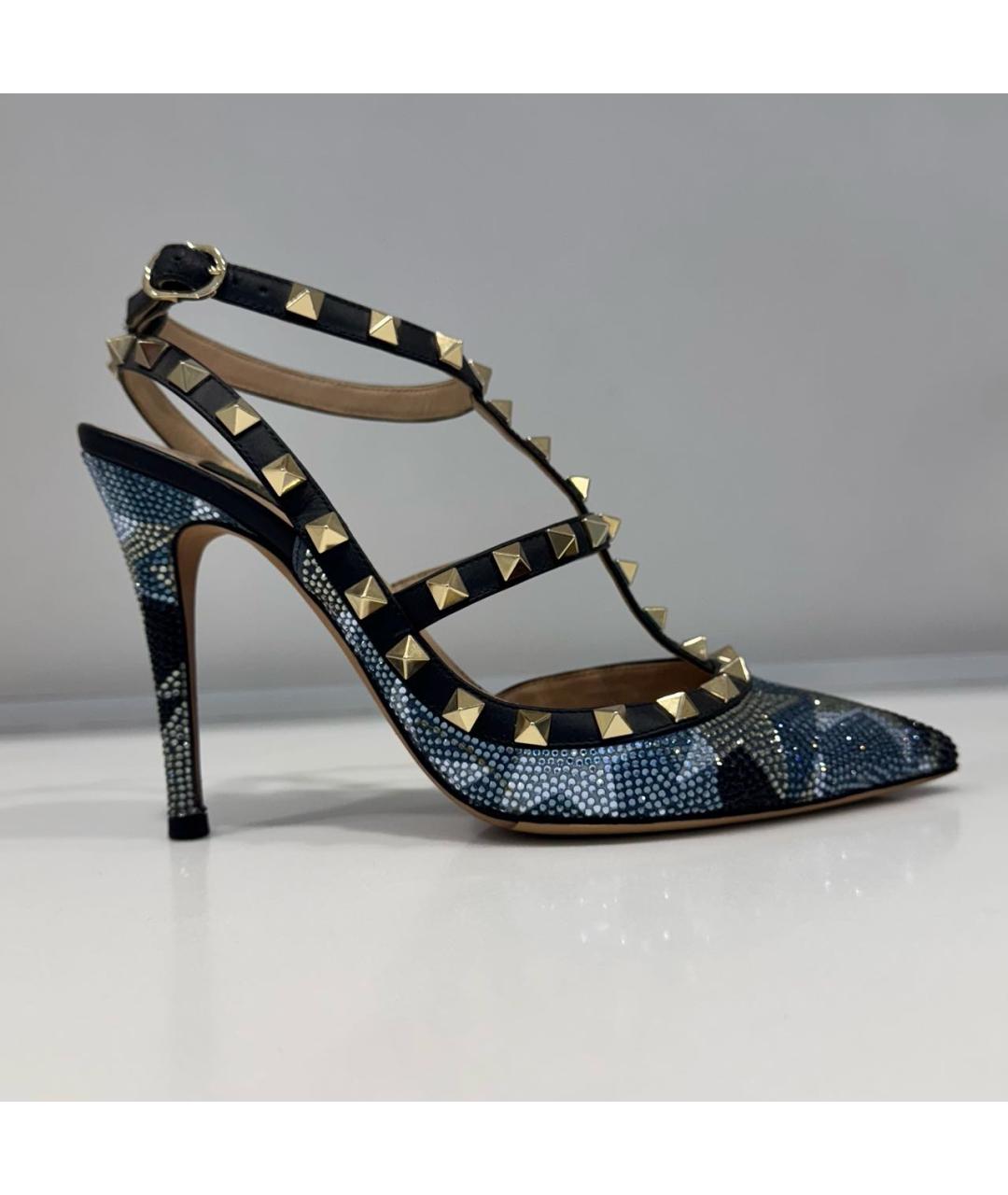 VALENTINO Синие кожаные туфли, фото 7
