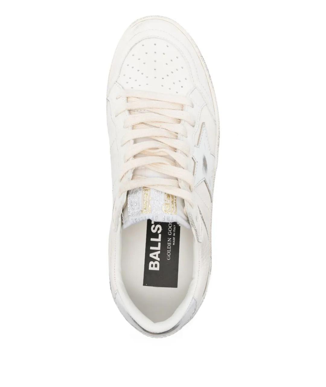 GOLDEN GOOSE DELUXE BRAND Белые кожаные кеды, фото 3