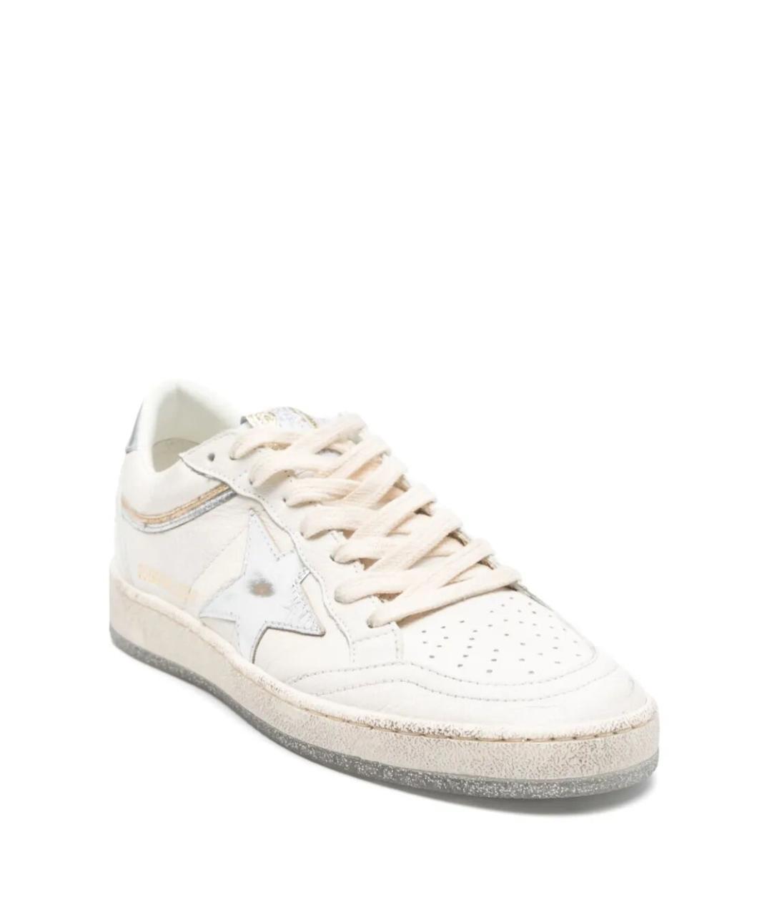 GOLDEN GOOSE DELUXE BRAND Белые кожаные кеды, фото 4