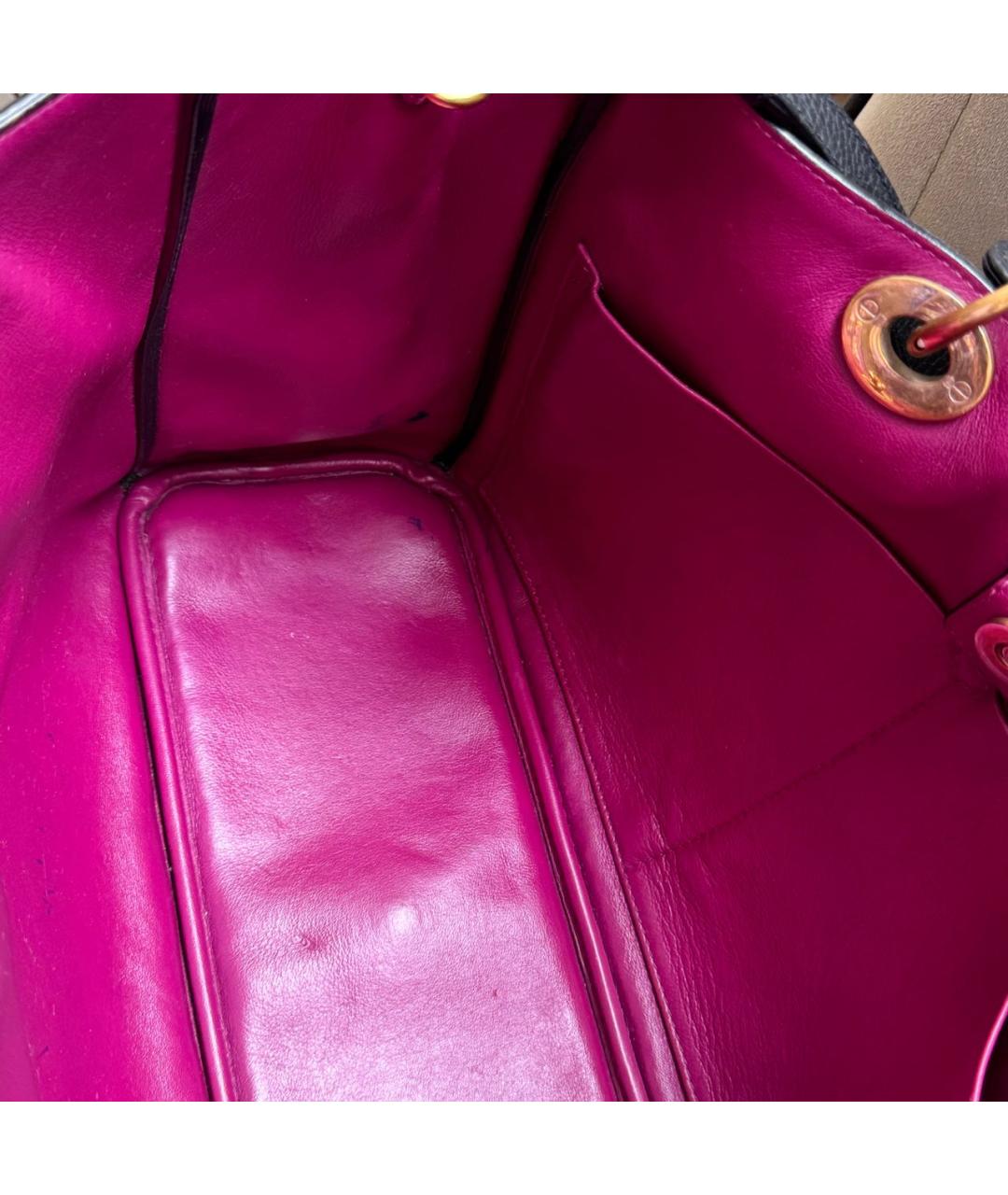 CHRISTIAN DIOR Черная кожаная сумка с короткими ручками, фото 8