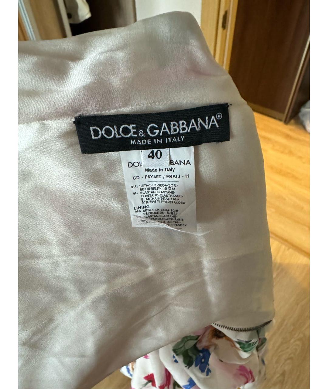 DOLCE&GABBANA Шелковое платье, фото 4