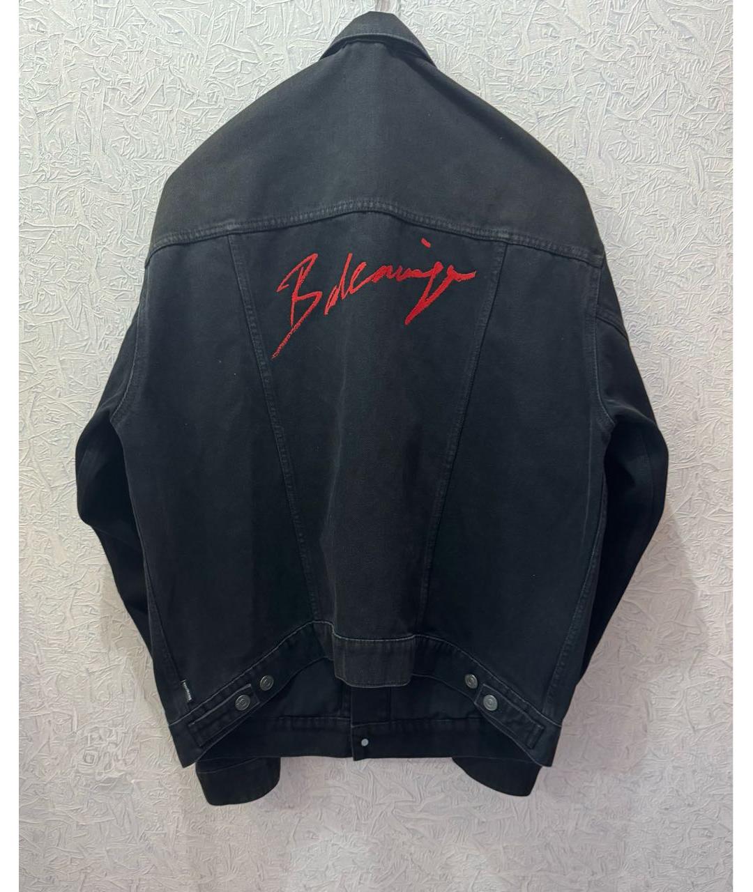 BALENCIAGA Черная деним куртка, фото 5