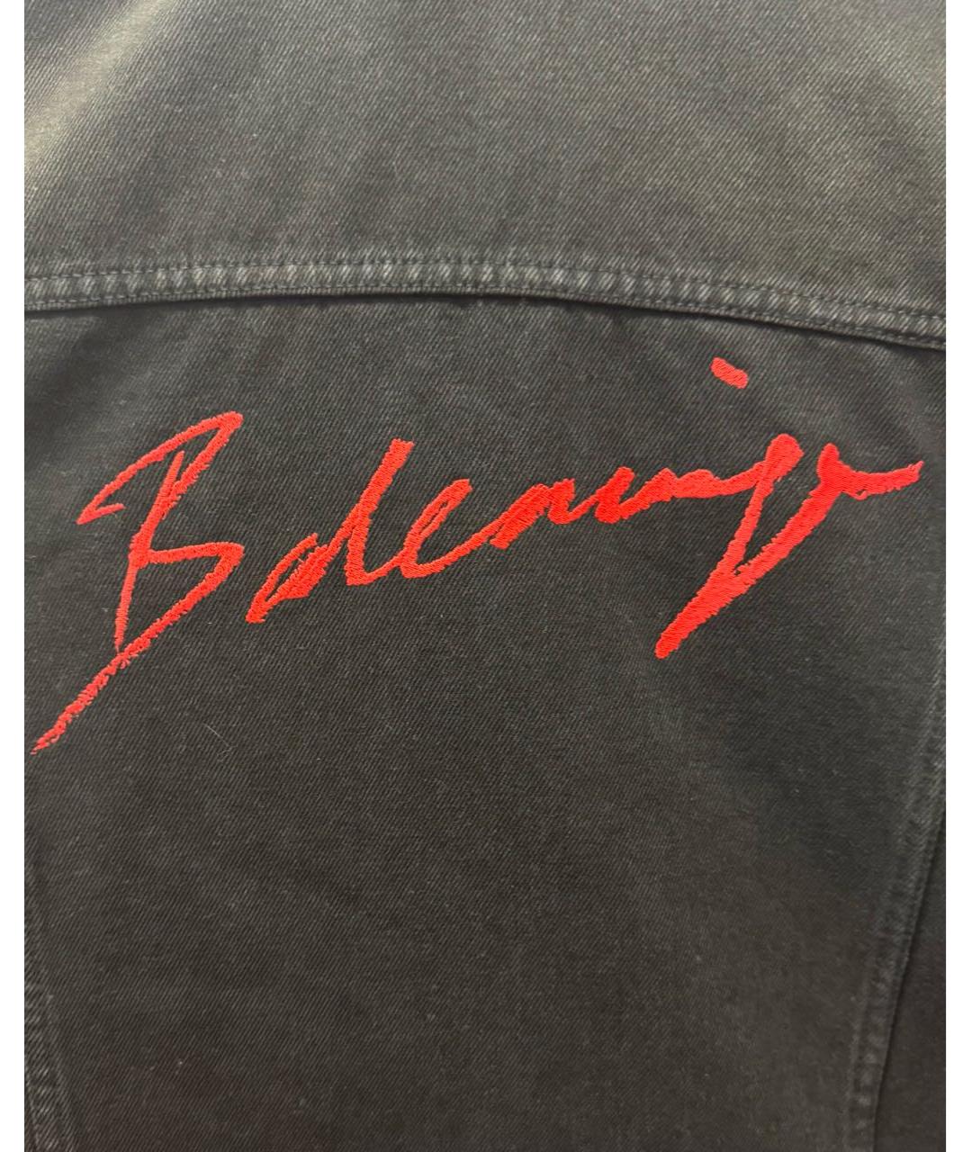 BALENCIAGA Черная деним куртка, фото 3