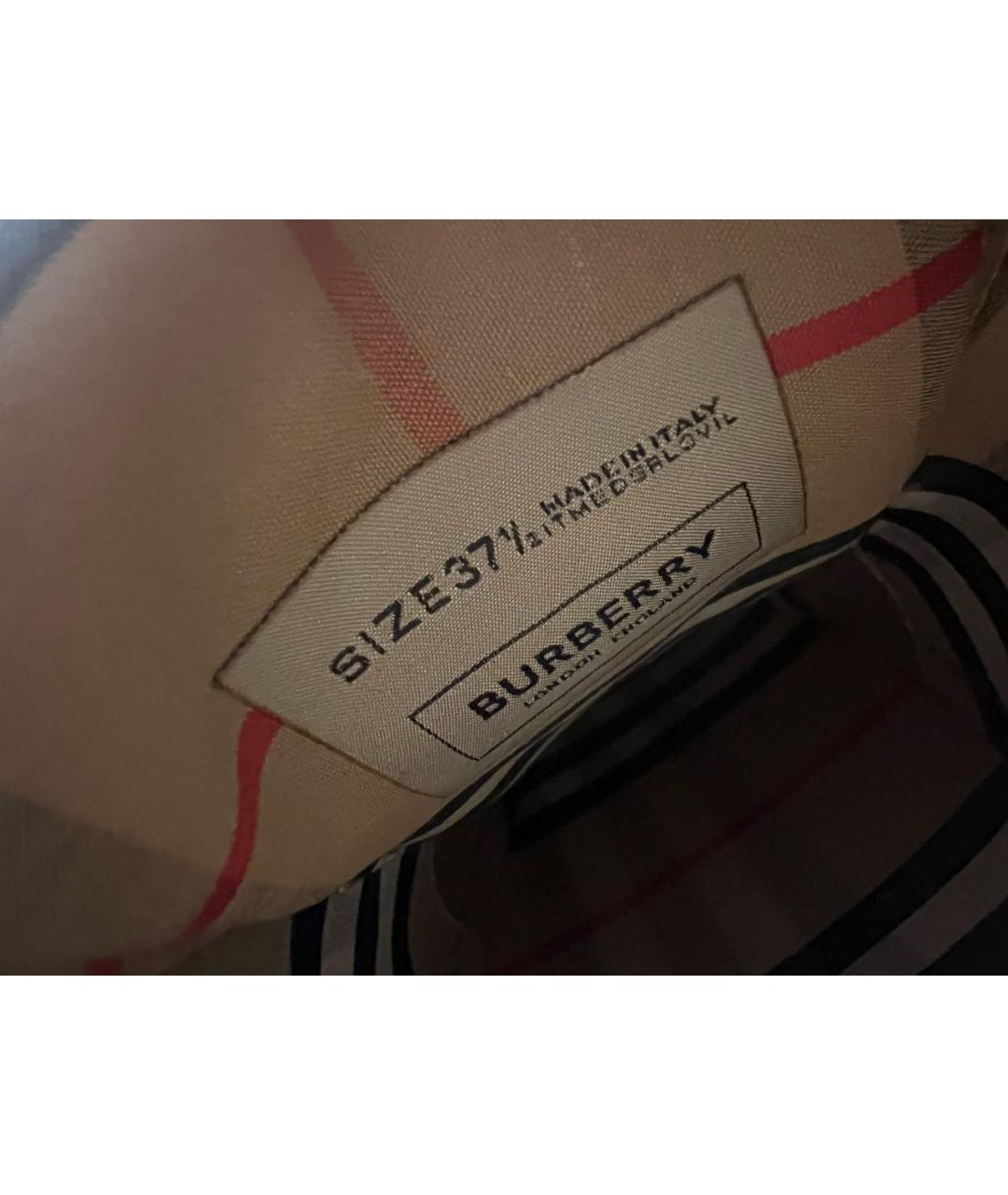 BURBERRY Белые кожаные кеды, фото 6