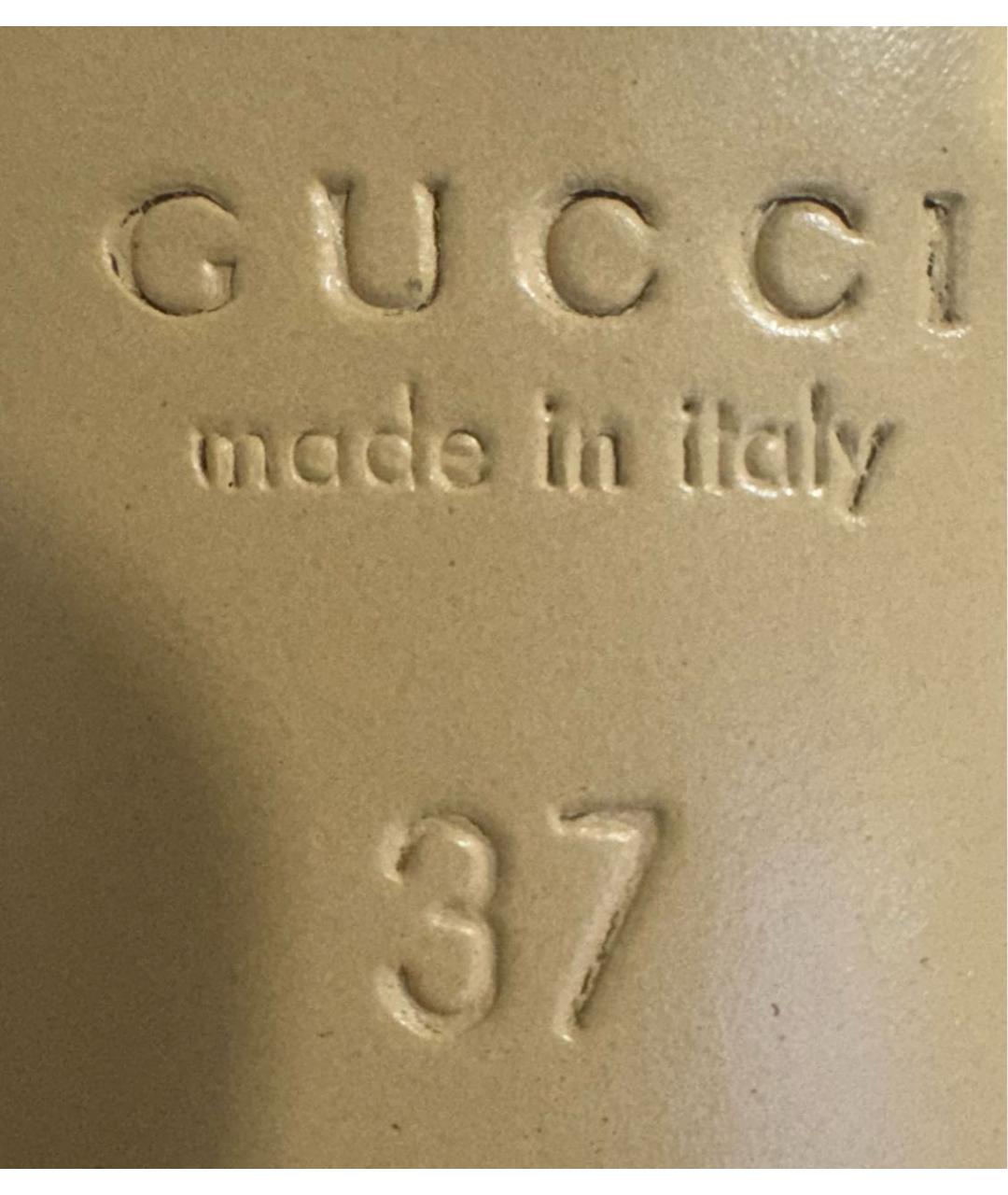 GUCCI Коричневые туфли из экзотической кожи, фото 4