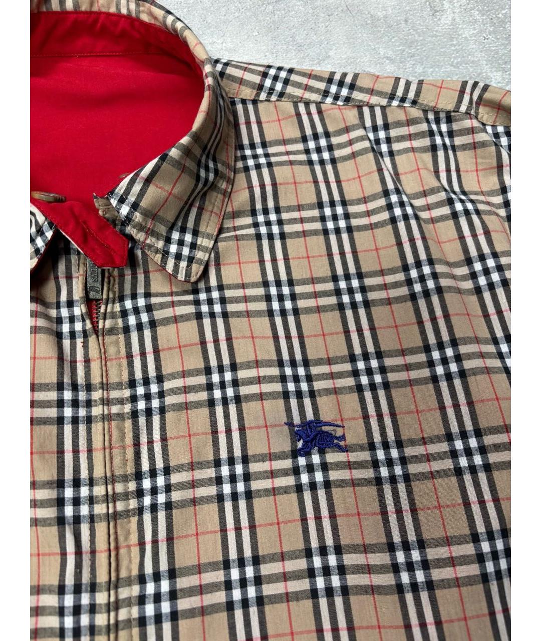 BURBERRY Красная хлопковая куртка, фото 5