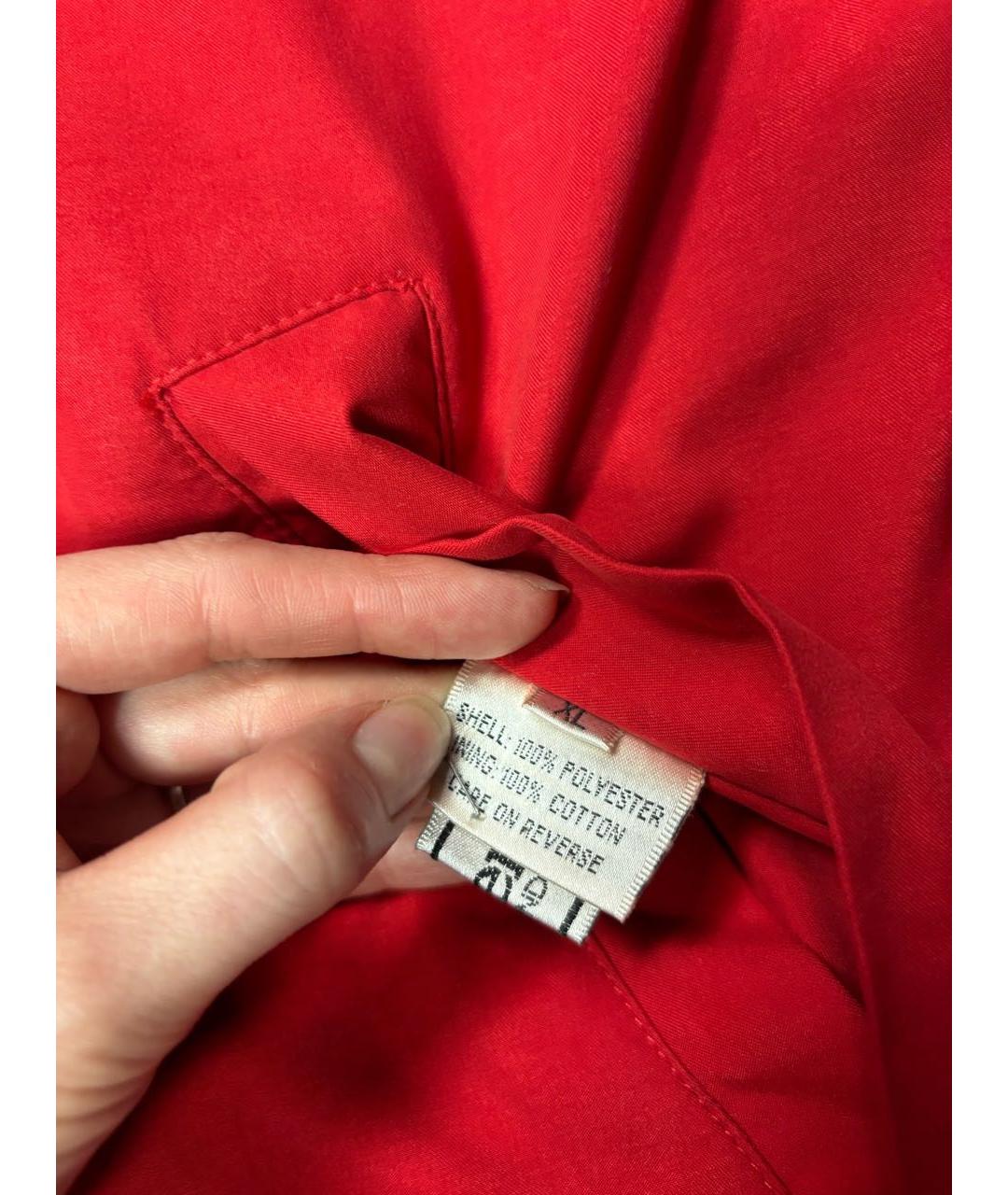 BURBERRY Красная хлопковая куртка, фото 8