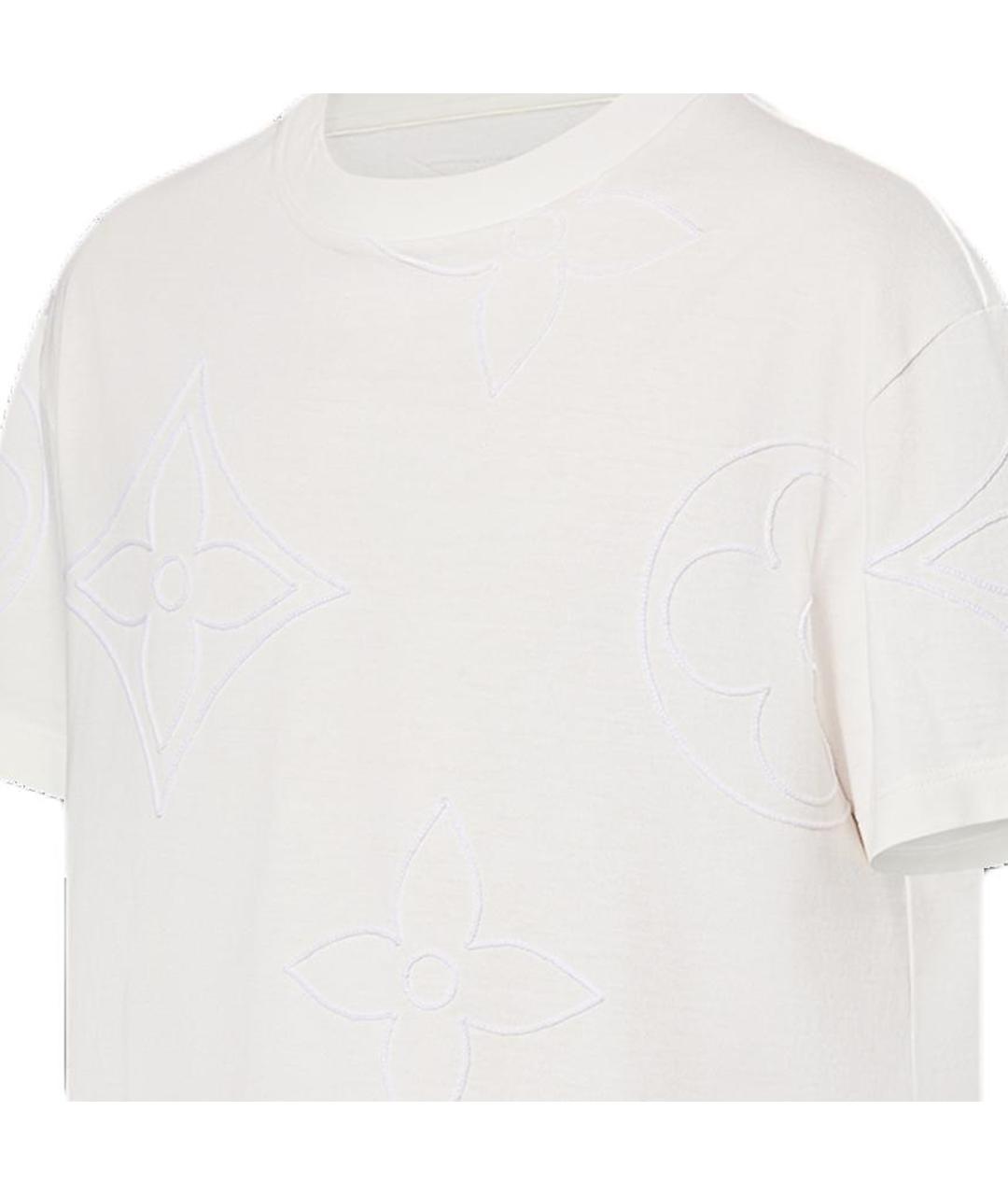 LOUIS VUITTON Белая хлопковая футболка, фото 6