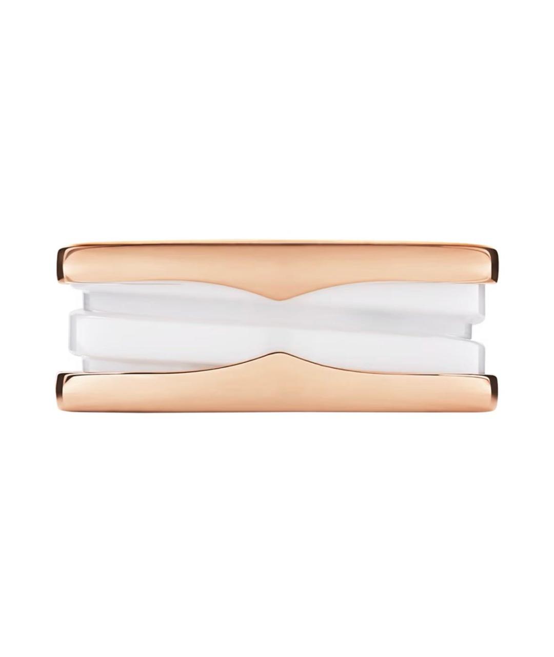BVLGARI Белое кольцо из розового золота, фото 3