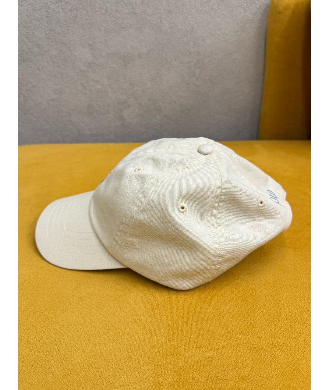 POLO RALPH LAUREN Белая хлопковая кепка, фото 2