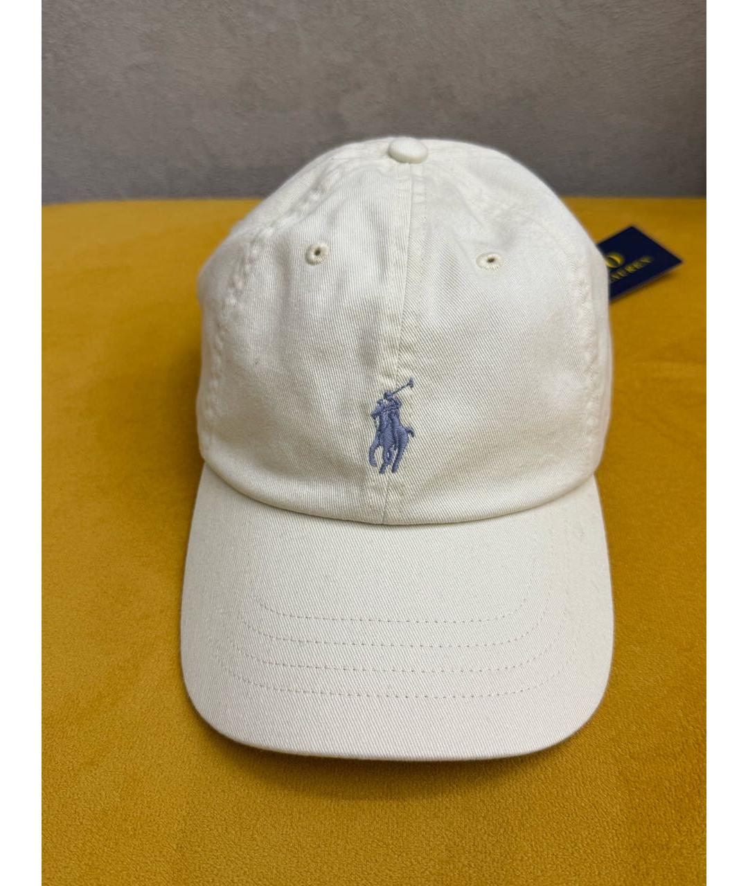 POLO RALPH LAUREN Белая хлопковая кепка, фото 8