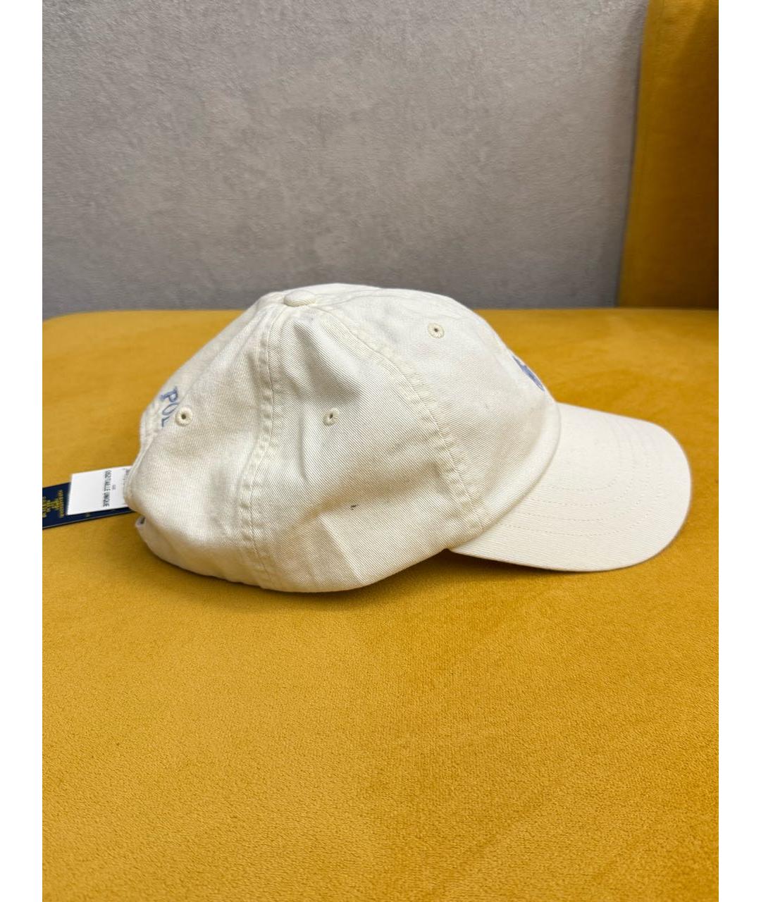 POLO RALPH LAUREN Белая хлопковая кепка, фото 3