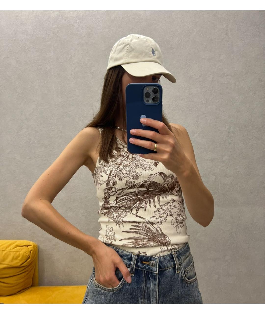 POLO RALPH LAUREN Белая хлопковая кепка, фото 6
