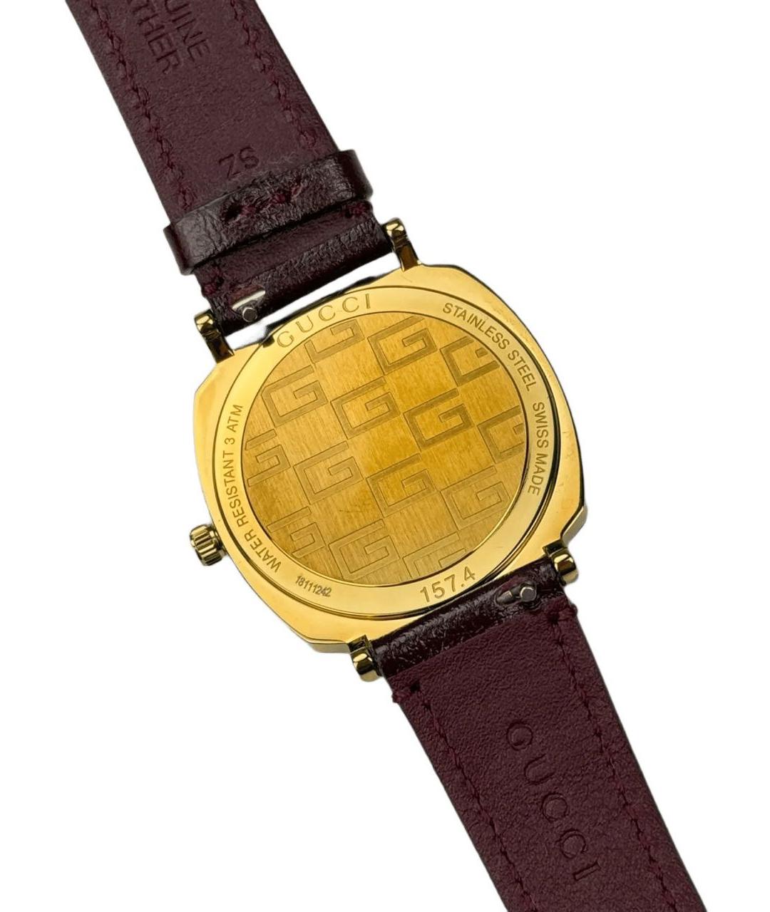 GUCCI Золотые часы, фото 5