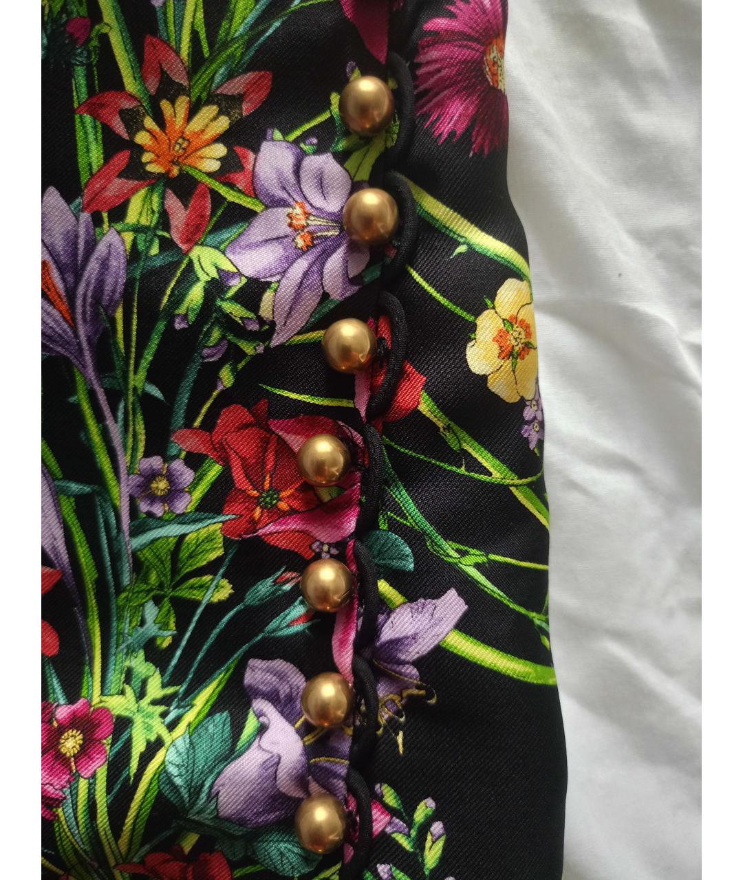 GUCCI Черное шелковое коктейльное платье, фото 4
