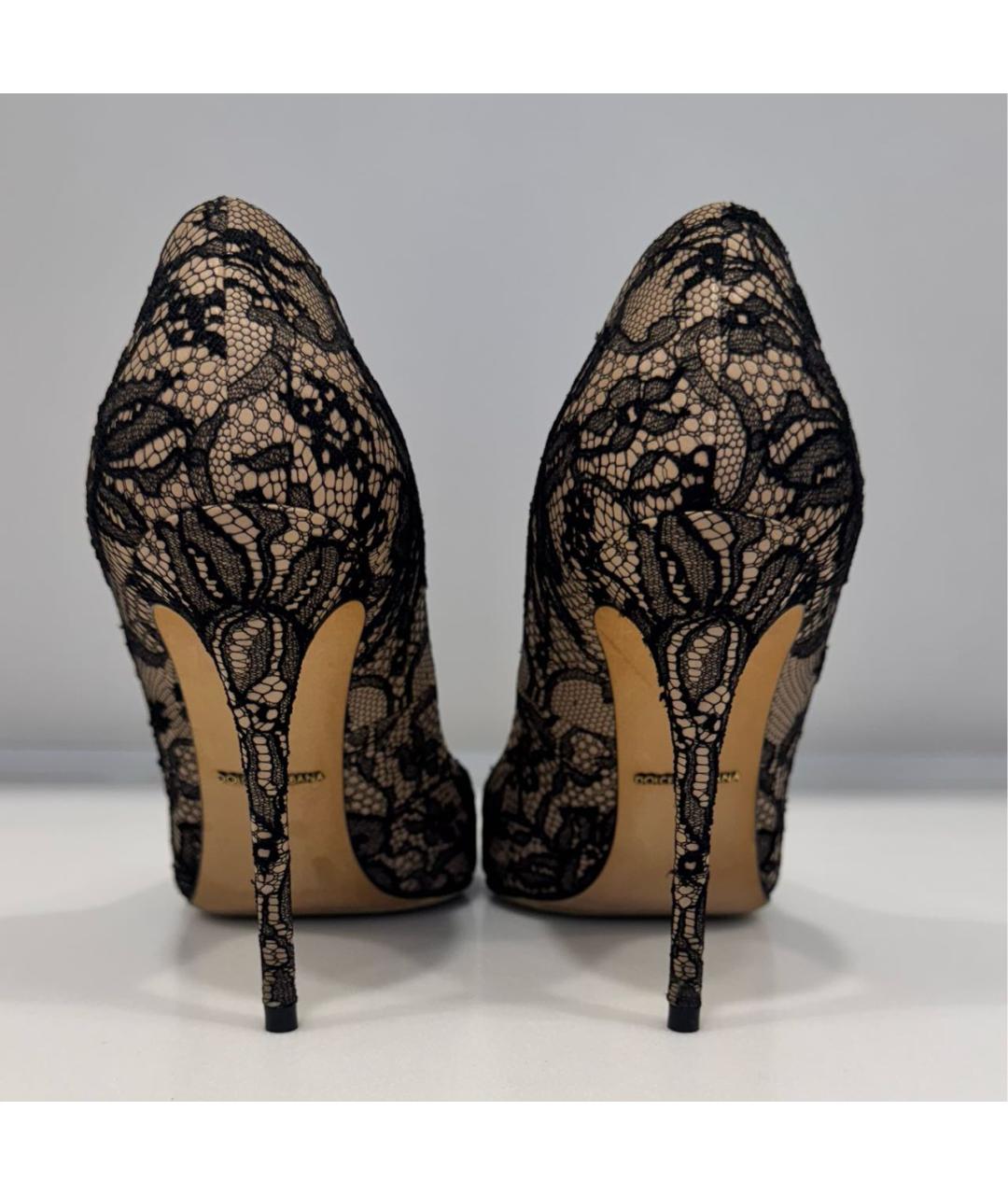 DOLCE&GABBANA Бежевые кожаные туфли, фото 3