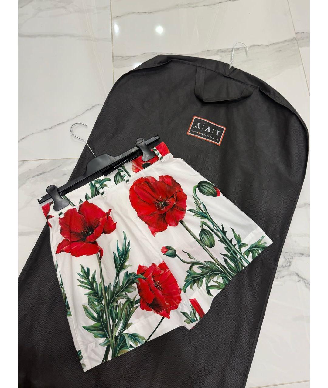 DOLCE&GABBANA Мульти хлопковые шорты, фото 4
