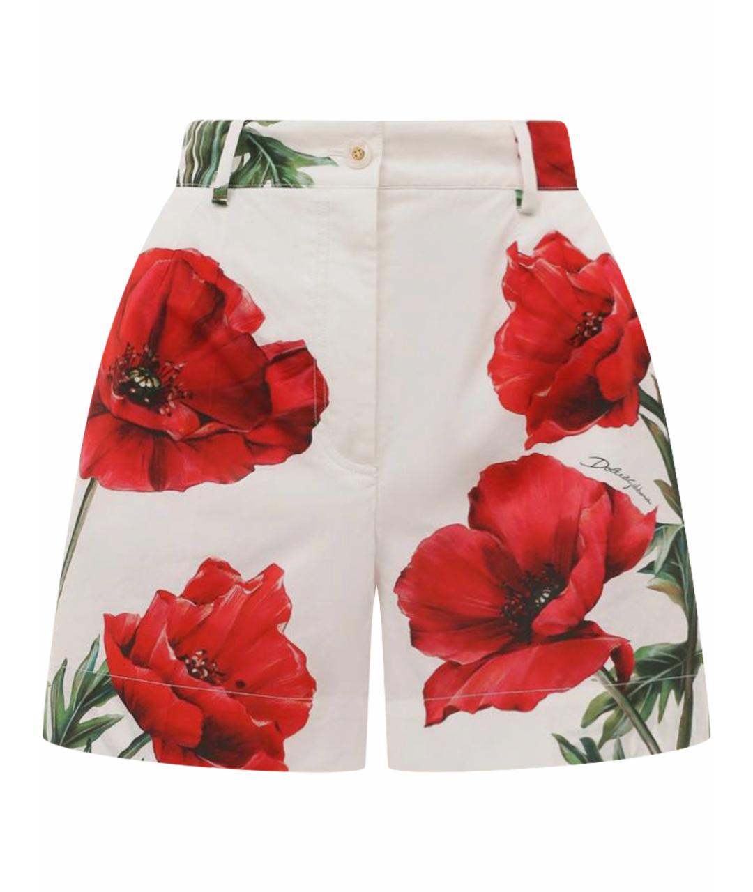 DOLCE&GABBANA Мульти хлопковые шорты, фото 1