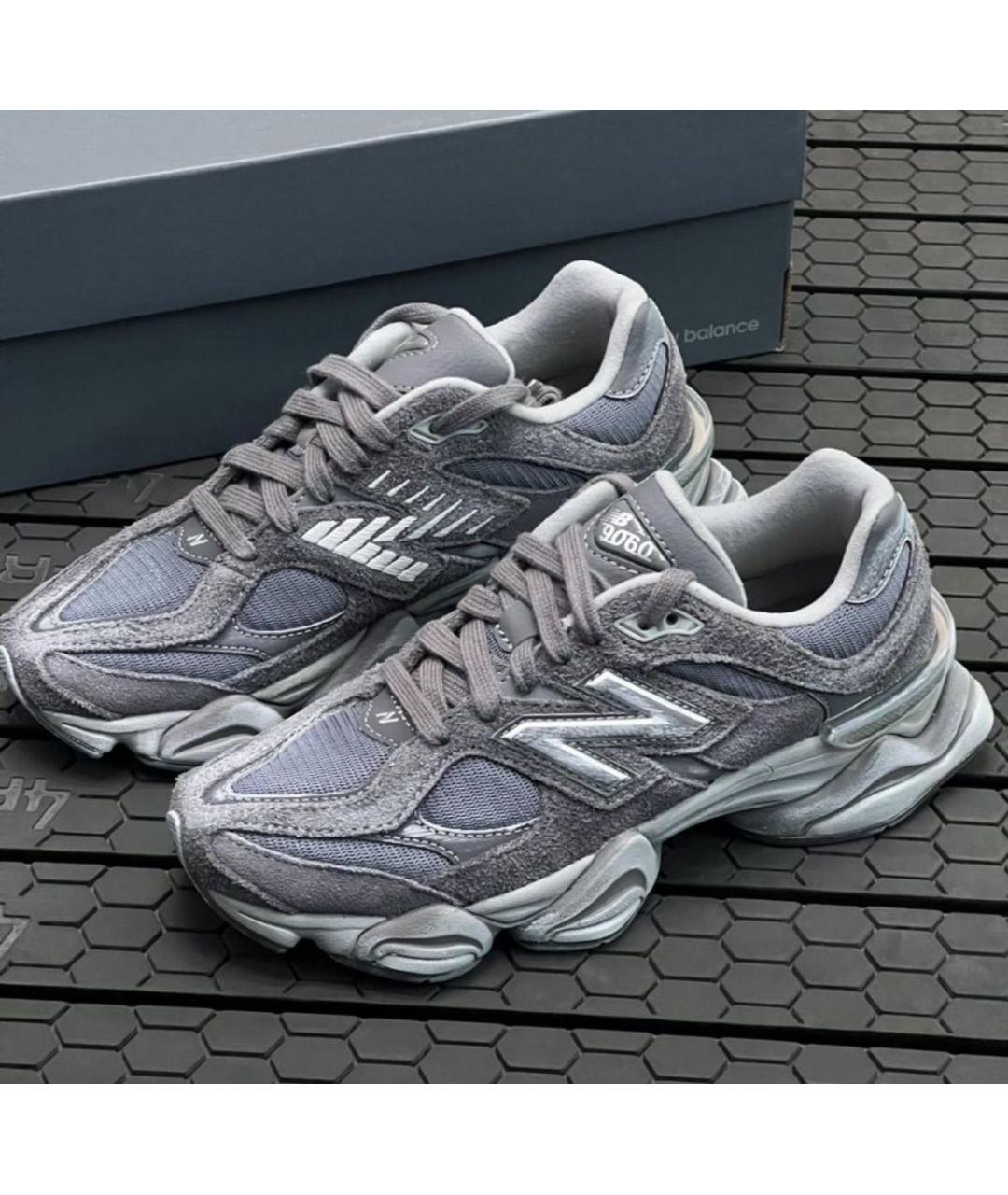 NEW BALANCE Антрацитовые замшевые кроссовки, фото 5