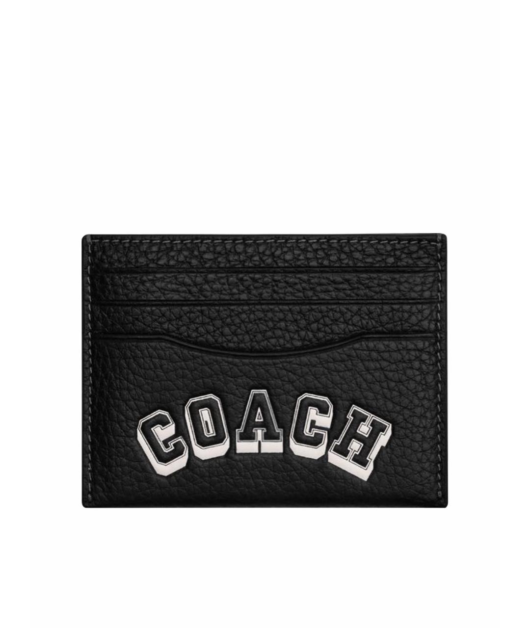COACH Черный кожаный кардхолдер, фото 1