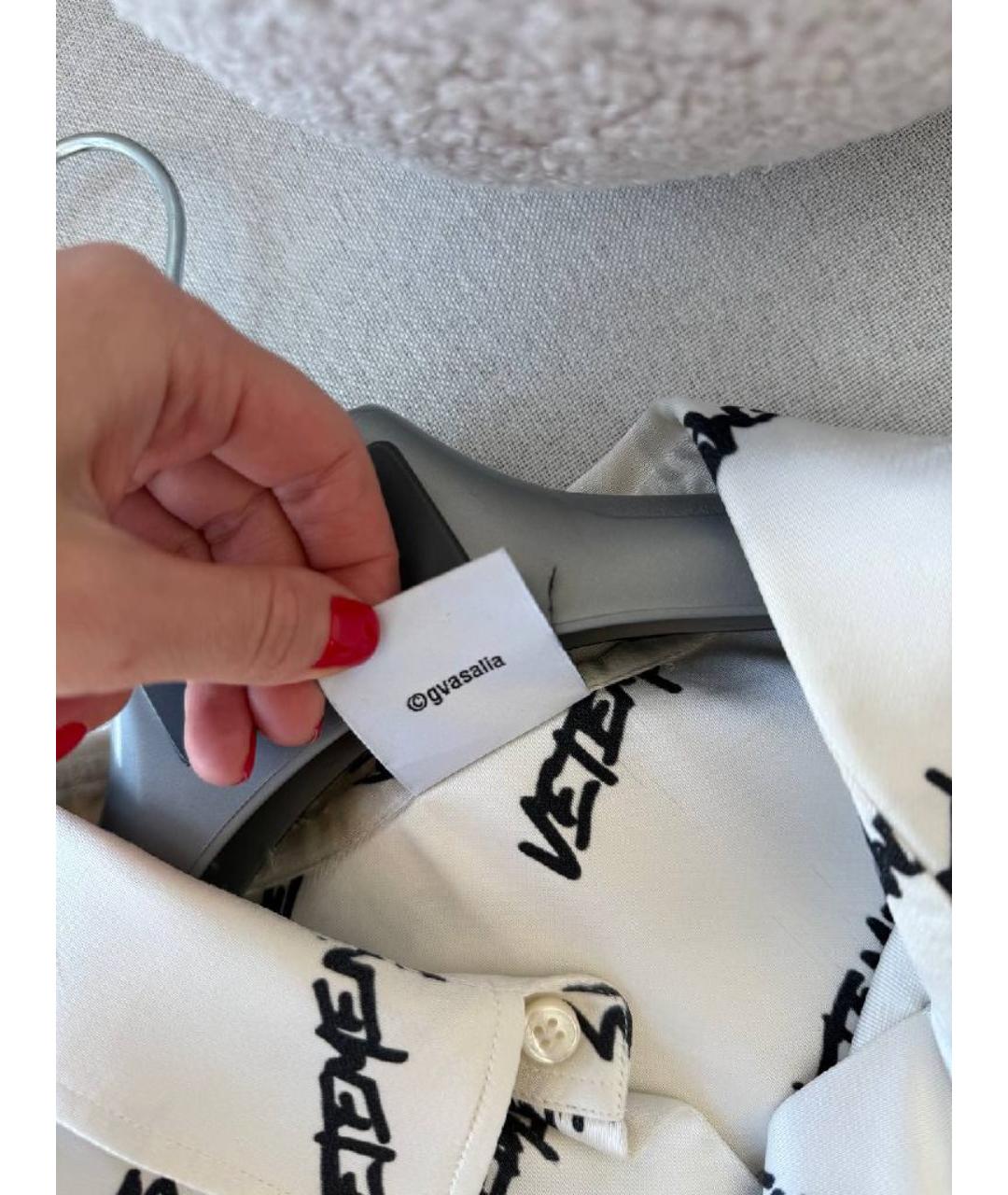VETEMENTS Белая рубашка, фото 5