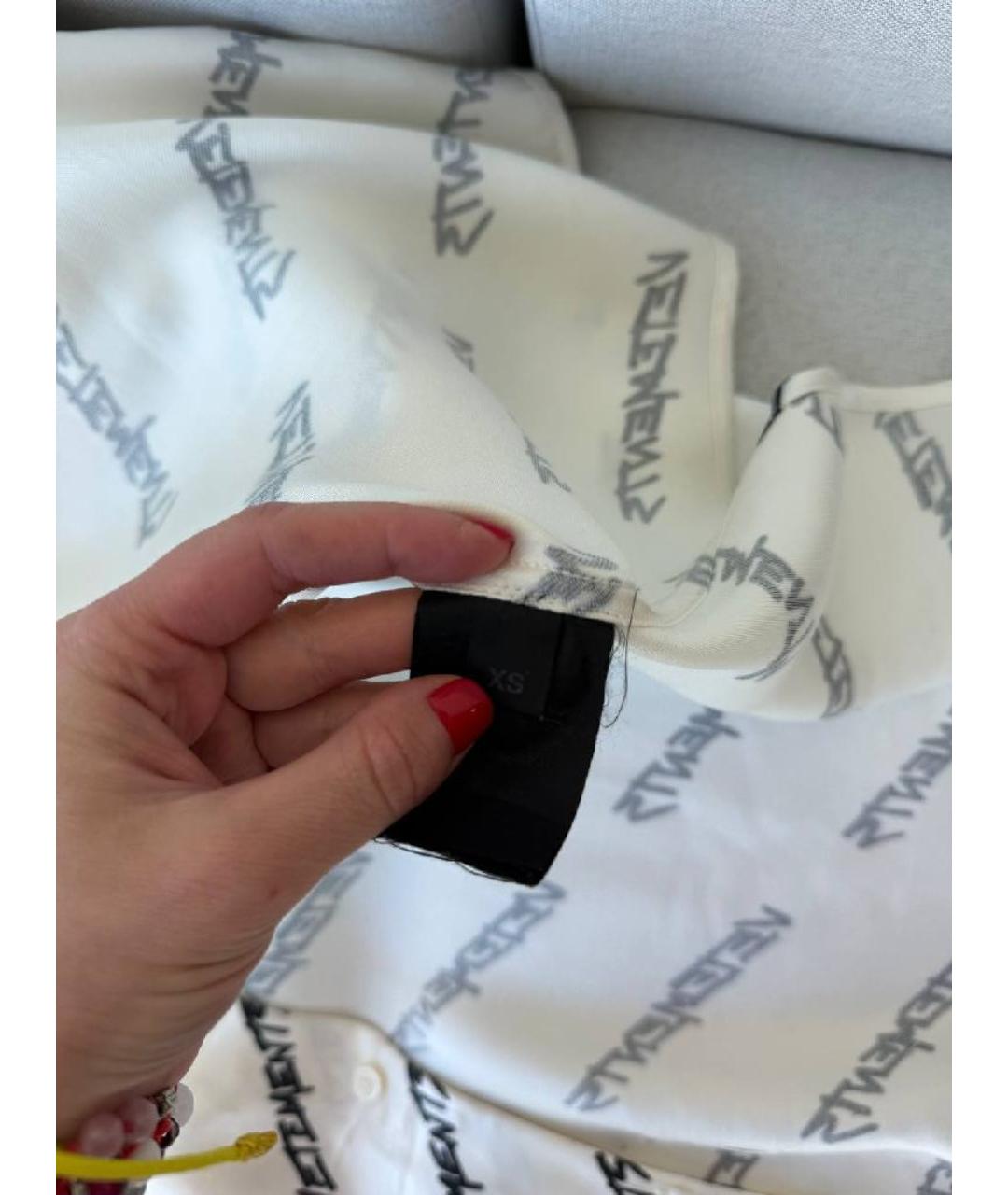 VETEMENTS Белая рубашка, фото 7