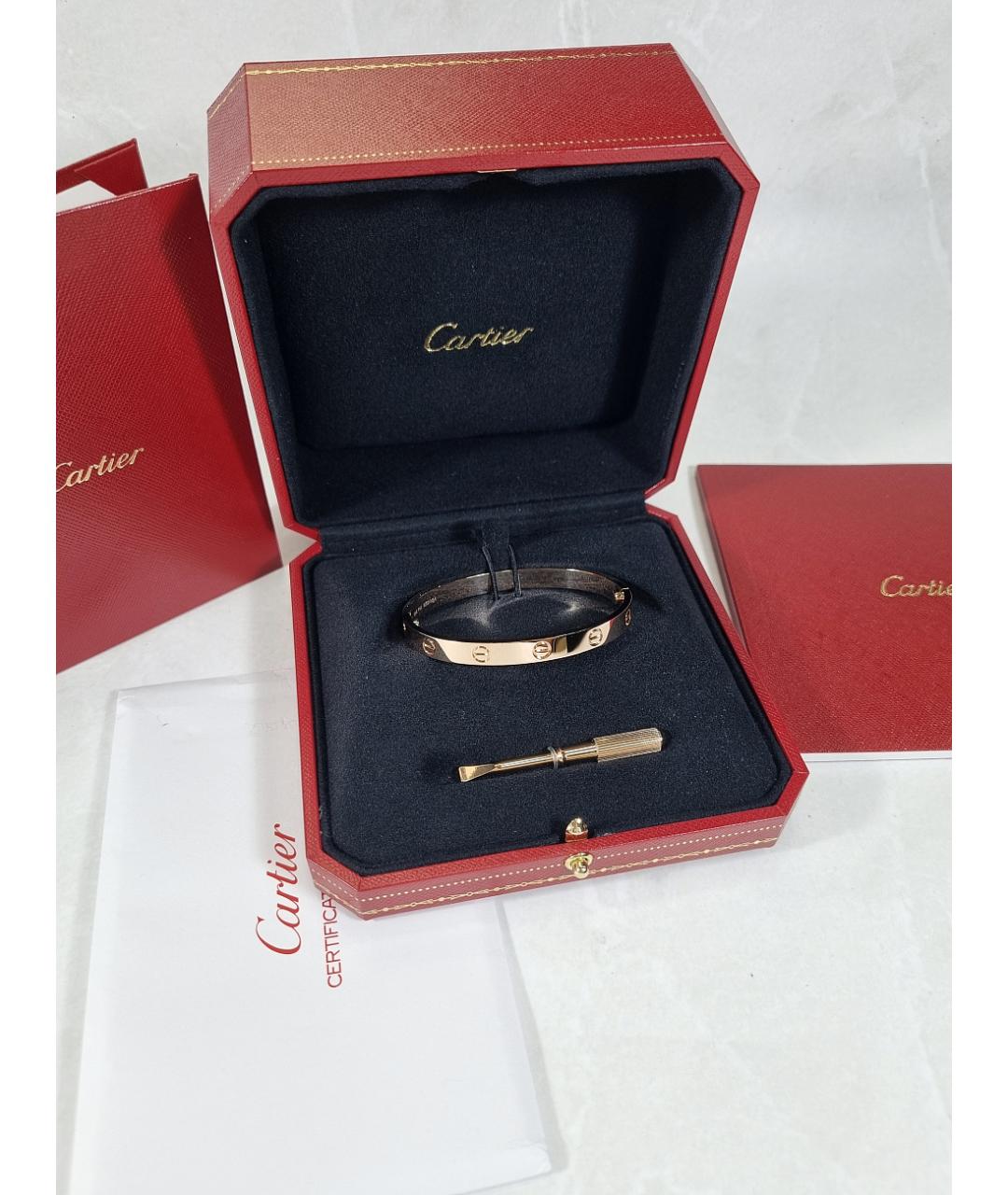 CARTIER Золотой браслет из розового золота, фото 5
