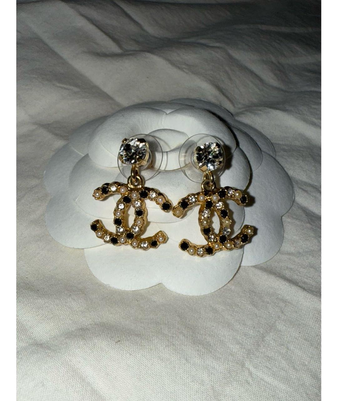 CHANEL Золотые серьги, фото 3