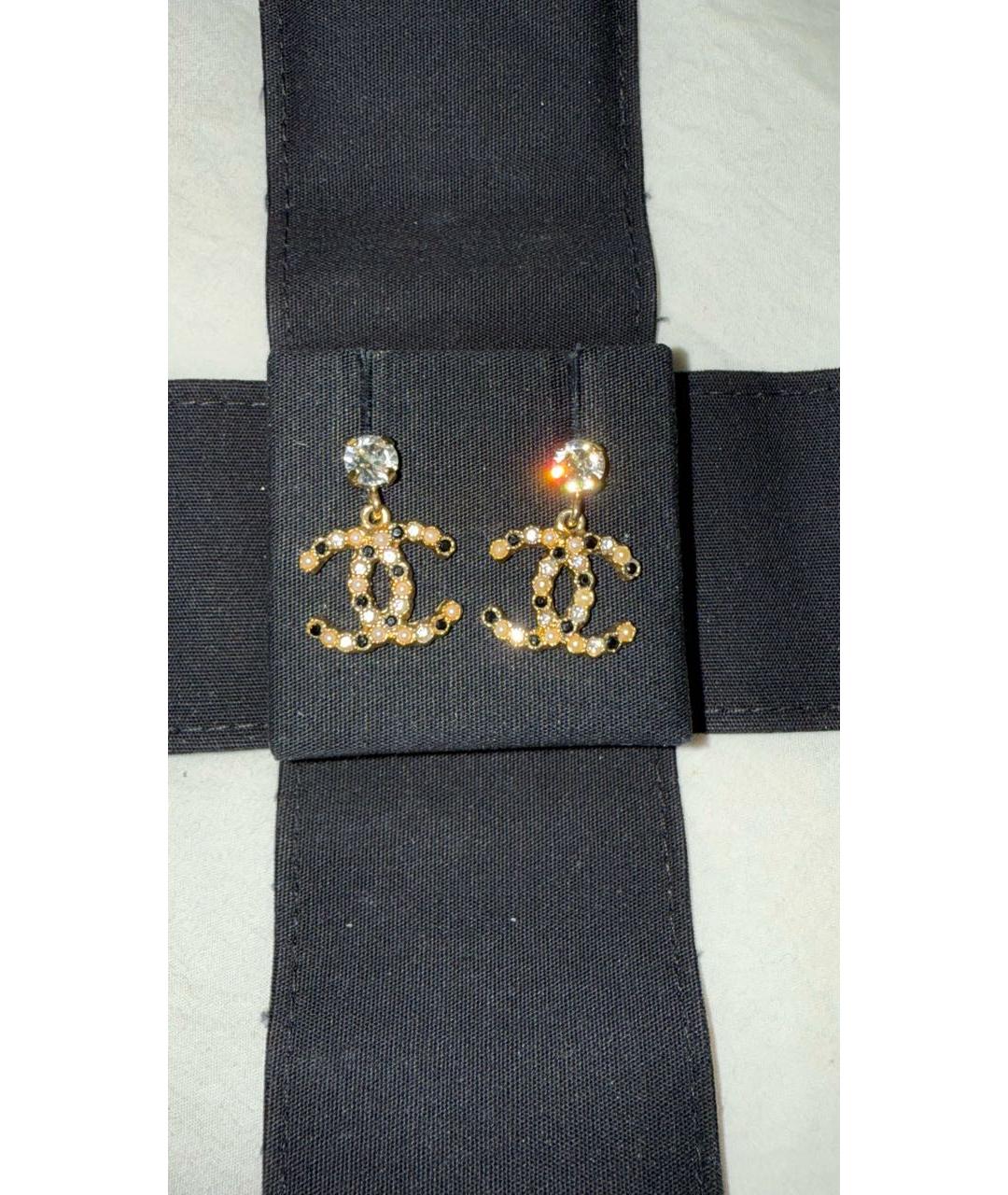 CHANEL Золотые серьги, фото 5