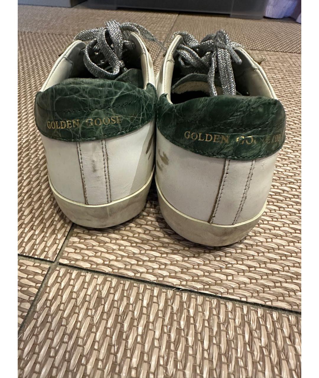 GOLDEN GOOSE DELUXE BRAND Белые кожаные кеды, фото 3